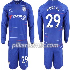 Koszulka Chelsea Alvaro Morata 29 Dziecięca Główna 2018-2019 - Koszulki Piłkarskie(L/S)